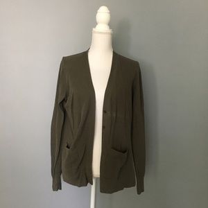 Madewell Army Green Cardigan
